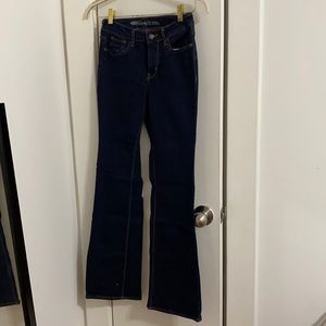 High waisted flare leg jeans
